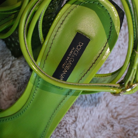 DOLCE & GABBANA LEATHER SLINGBACK - Picture 6 of 10